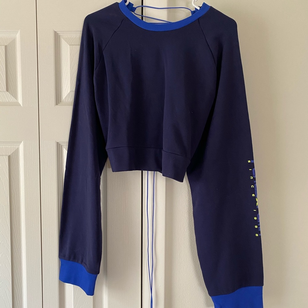 Fenty Puma Cropped Open Back Sweatshirt